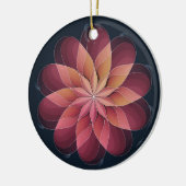 ステンドグラス美術、抽象芸術花用ステンドグラス セラミックオーナメント (左)