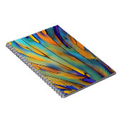 ステンドグラス羽根AI抽象芸術アート ノートブック (右側)