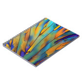ステンドグラス羽根AI抽象芸術アート ノートブック (左側)