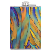 ステンドグラス羽根AI抽象芸術アート フラスク (裏面)