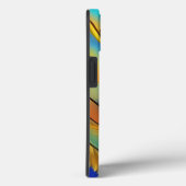 ステンドグラス羽根AI抽象芸術アート Case-Mate iPhoneケース (裏面 / 右)