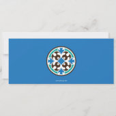 ステンドグラス聖なる最初の聖体写真記念 カード (裏面)