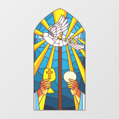 ステンドグラス聖杯司祭と聖杯 ウィンドウサイン (シート)