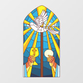 ステンドグラス聖杯司祭と聖杯 ウィンドウサイン (シート)