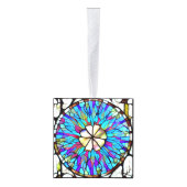 ステンドグラス花キューブオーナメント キューブオーナメント (右)