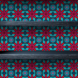 ステンドグラス花小プリント 壁紙