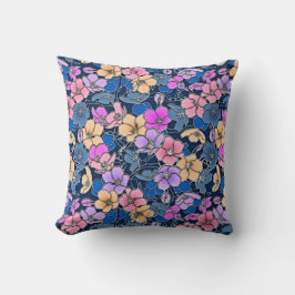 ステンドグラス花柄装飾用クッション クッション