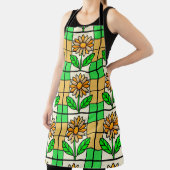 ステンドグラス花 エプロン (インサイチュ)