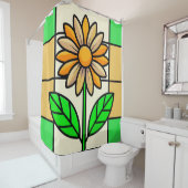 ステンドグラス花 シャワーカーテン (インサイチュ)