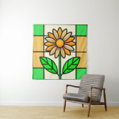 ステンドグラス花 タペストリー (インサイチュ)