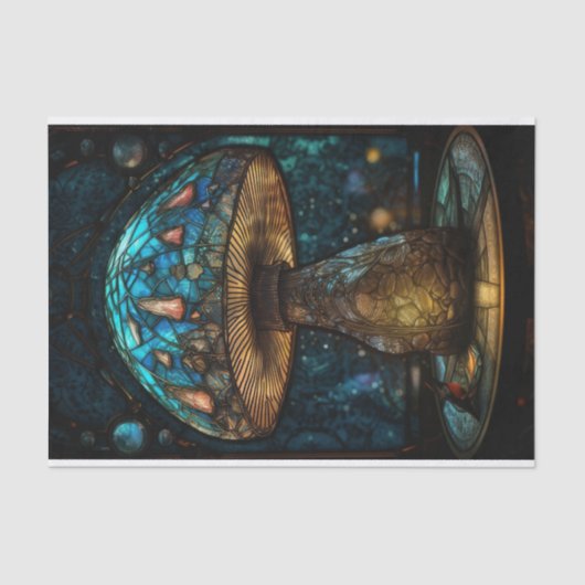 ステンドグラス茸 薄葉紙 (正面)