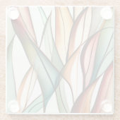 ステンドグラス草 ガラスコースター (裏面)