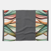 ステンドグラス草 キッチンタオル (横)