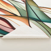 ステンドグラス草 シェルパブランケット (3/4)