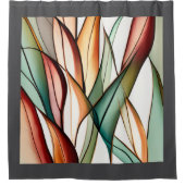 ステンドグラス草 シャワーカーテン (正面)