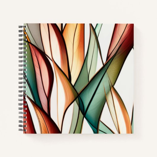 ステンドグラス草 ノートブック (正面)