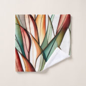 ステンドグラス草 バスタオルセット (ウォッシュタオル)