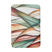 ステンドグラス草 バスマット (正面縦)