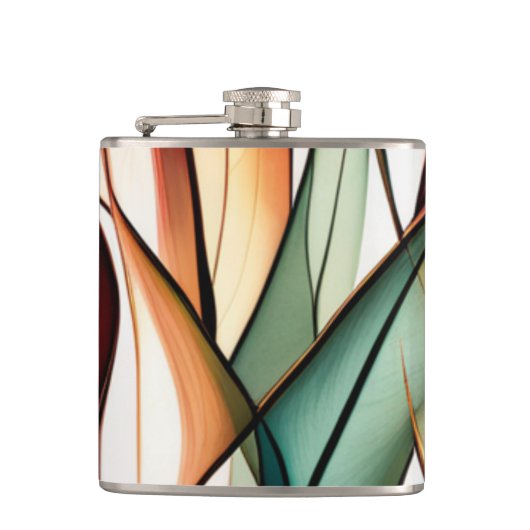 ステンドグラス草 フラスク (正面)