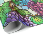 ステンドグラス葡萄 ラッピングペーパー (ロールコーナー)