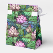 ステンドグラス蓮のテント風お願いボックス フェイバーボックス (裏面サイド)