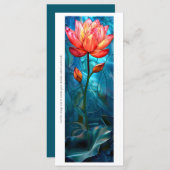 ステンドグラス蓮ブックマークカードの作成 (正面/裏面)