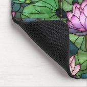 ステンドグラス蓮マウスパッド マウスパッド (コーナー)