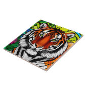 ステンドグラス虎 タイル (側面)