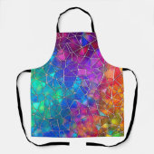 ステンドグラス虹のパターン エプロン (正面)