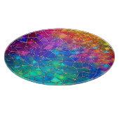 ステンドグラス虹のパターン カッティングボード (角)