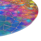 ステンドグラス虹のパターン カッティングボード (角)