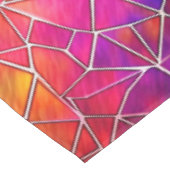 ステンドグラス虹のパターン テーブルクロス (アングル)