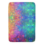 ステンドグラス虹のパターン バスマット (正面縦)