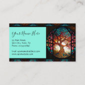 ステンドグラス虹の木の健康 名刺 (裏面)