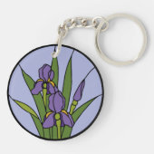 ステンドグラス虹彩 キーホルダー (裏面)