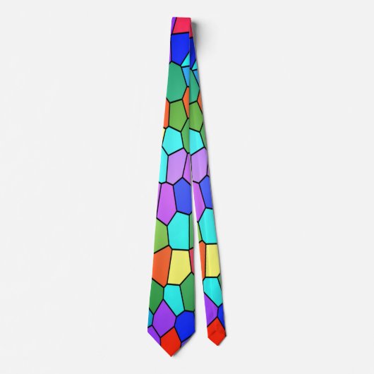 ステンドグラス虹 ネクタイ (正面)