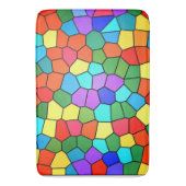 ステンドグラス虹 バスマット (正面縦)