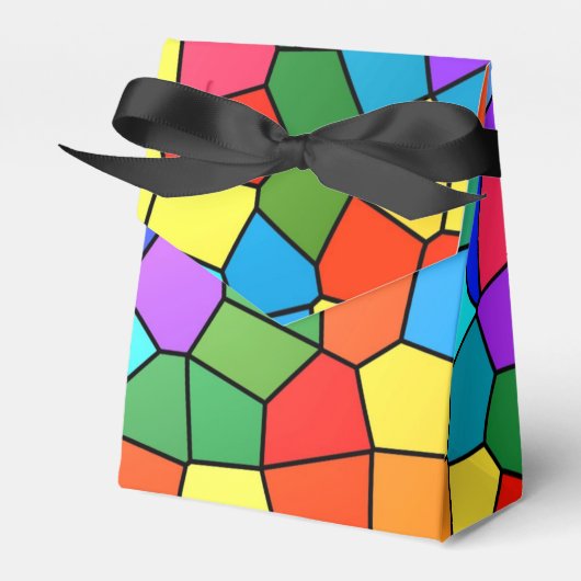 ステンドグラス虹 フェイバーボックス (正面サイド)