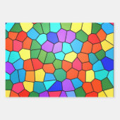 ステンドグラス虹 ラッピングペーパーシート (正面3)