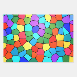 ステンドグラス虹 ラッピングペーパーシート