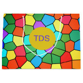 ステンドグラス虹 ラージペーパーバッグ (正面)