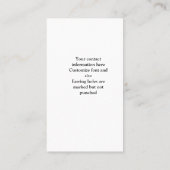 ステンドグラス蝶イヤリングカードホルダー 名刺 (裏面)