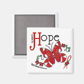 ステンドグラス蝶ハート病 マグネット (正面/裏面)