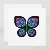 ステンドグラス蝶 シーズンカード (正面/裏面)