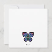 ステンドグラス蝶 シーズンカード (裏面)