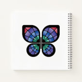 ステンドグラス蝶 ノートブック (裏面)