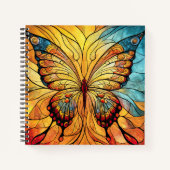 ステンドグラス蝶 ノートブック (正面)