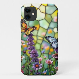 ステンドグラス蝶 iPhone 11 ケース