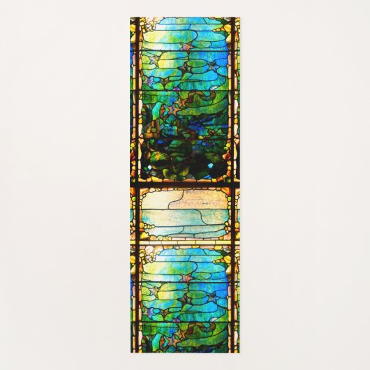 ステンドグラス見たティファニーの窓ヒトデの海 ヨガマット (正面)