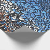 ステンドグラス見たモザイク抽象芸術 ラッピングペーパー (角)